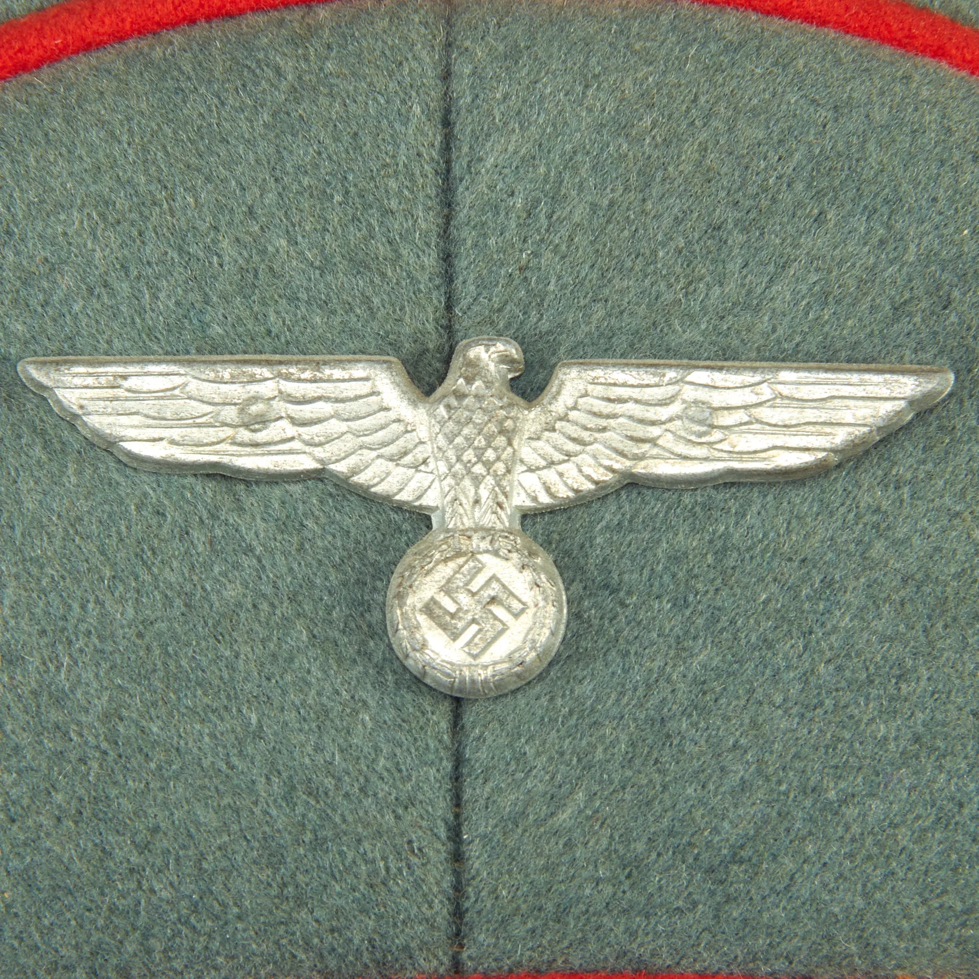 Original German WWII Army Heer Artillery Officers Schirmmütze Crush Visor Cap by Peküro / EREL