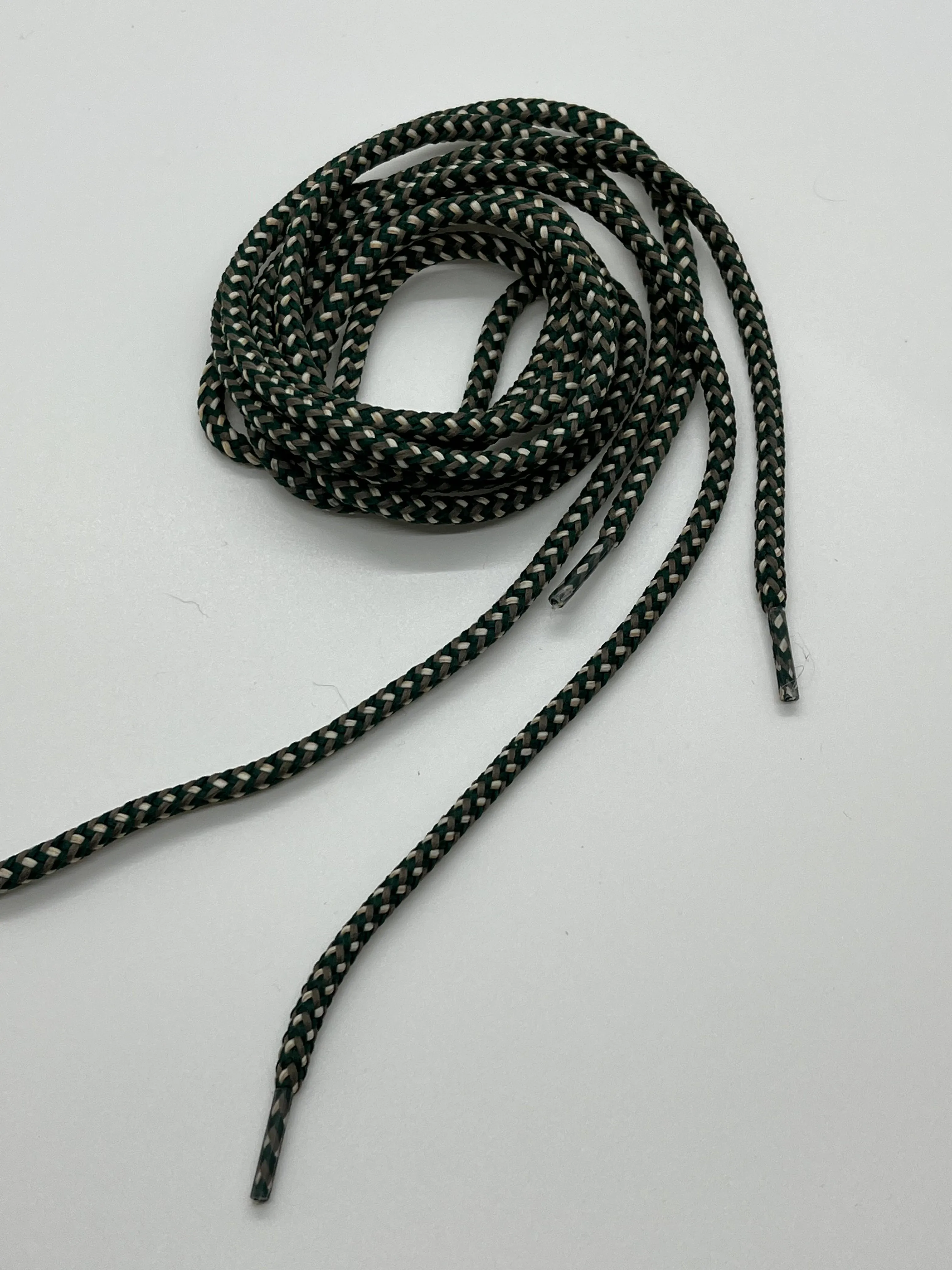 Round Summer Shoelaces - Dark Teal, Sorrel and Off White