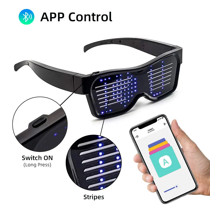 Wholesale Manufacturer APP Control LED Magic Glasses